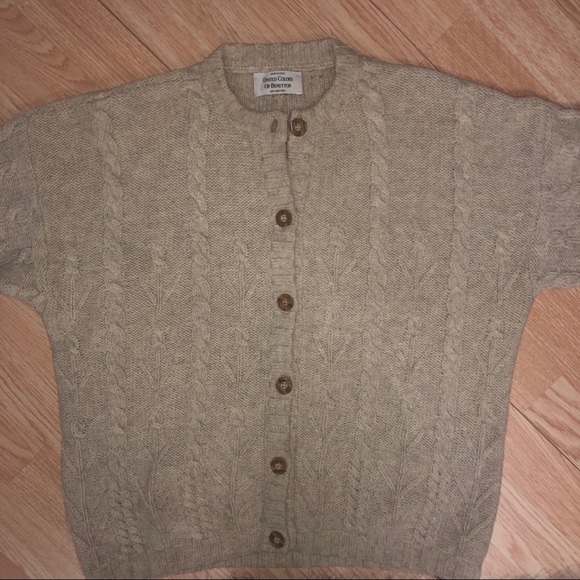 benetton wool cardigan